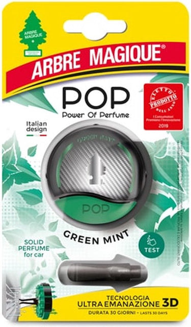 Lifetime auto luchtverfrisser met ventilatie houder - pop - geur green mint