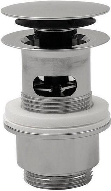Plieger afvoerplug afsluitbaar klikbaar diameter 6.3cm draadmaat 5-4 chroom