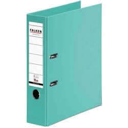 Ordner falken chromocolor a4 80 mm pp (polypropeen) muntgroen 2-rings 1 stuk