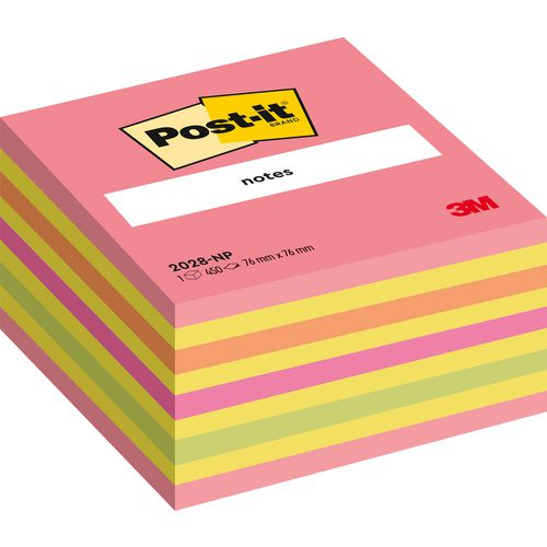 Post-it kleurkubussen 2028-np 76 x 76 mm assorti neon 450 vel