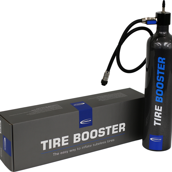 Schwalbe tire booster air pump tubeless incl mounting belt 6080.01