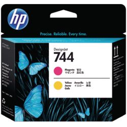 Printkop f9j87a nr744 hp magenta-geel