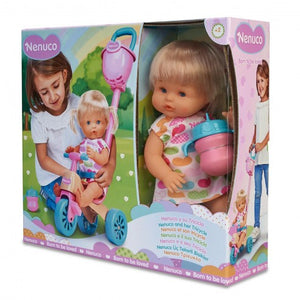 Famosa nenuco pop met haar driewieler