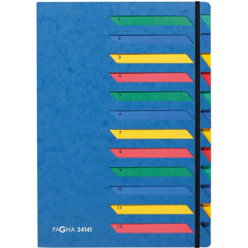 Sorteermap pagna blauw a4