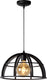 Lucide dikra - hanglamp - ø 40 cm - 1xe27 - zwart