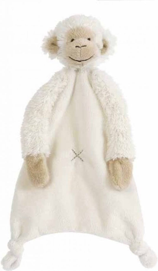 Happy horse aap mickey knuffeldoekje - wit - baby cadeau