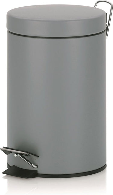 Kela monaco pedaal afvalemmer - 3 l - licht grijs -