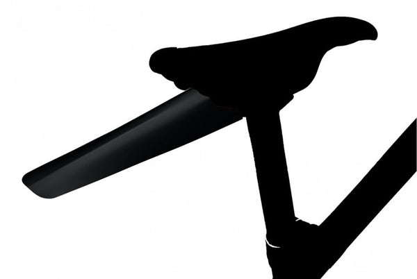 Saddle Mudguard Velox Clip-On Double Fold - Black