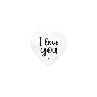 Paperdreams marmeren hartje - i love you- 5x5cm