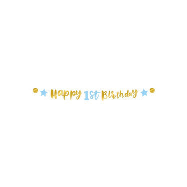 Paperdreams papaerdreams letter banner 'happy 1st birthday' 250cm karton