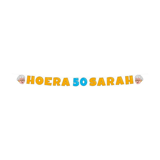 Paperdreams letter banner - sarah 50