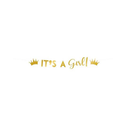 Paperdreams letter banner - it's a girl! 17x250cm