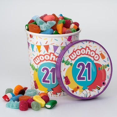 Paperdreams snoepbeker ã˜12x14cm - 21 jaar