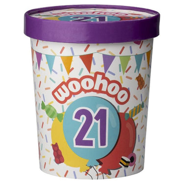Paperdreams snoepbeker ã˜12x14cm - 21 jaar