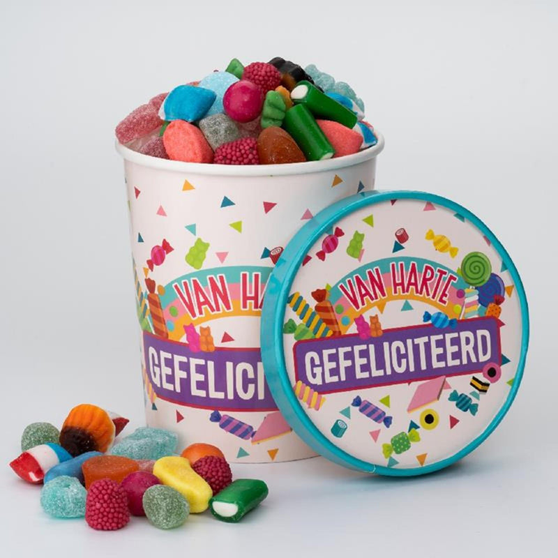 Load image into Gallery viewer, Paperdreams snoepbeker ø12x14cm - gefeliciteerd
