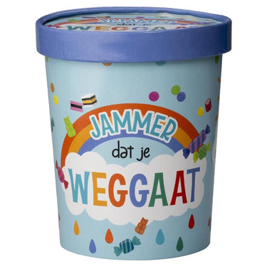 Paperdreams snoepbeker ã˜12x14cm - jammer dat je weggaat