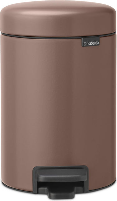 Brabantia newicon prullenbak - 3 liter - badkamer - satin taupe