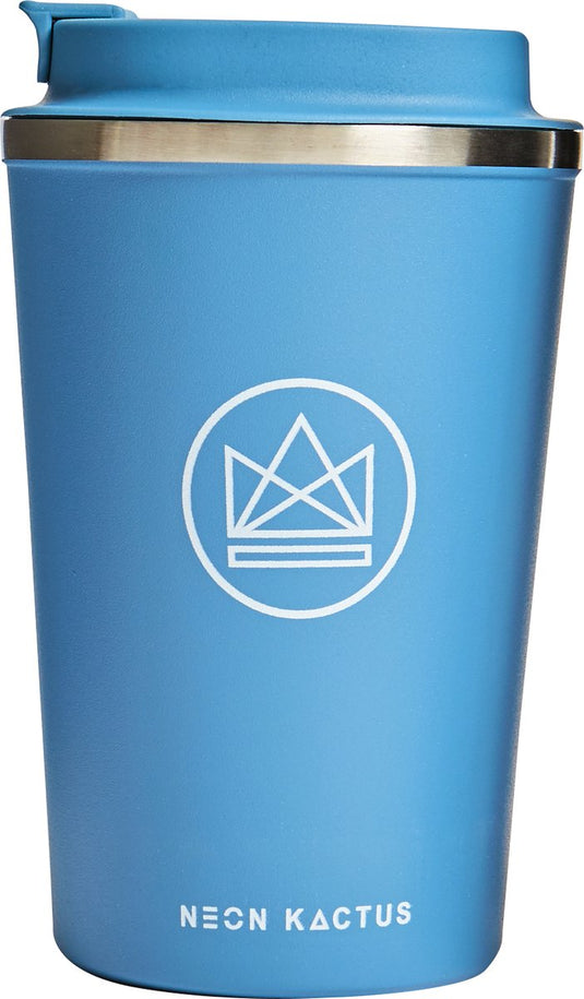 Neon kactus by boxxxie thermos koffiebeker 355ml - blue