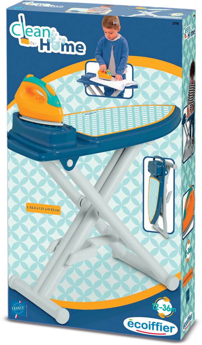 Load image into Gallery viewer, Ecoffier ecoiffier strijkplank met strijkijzer voor kinderen
