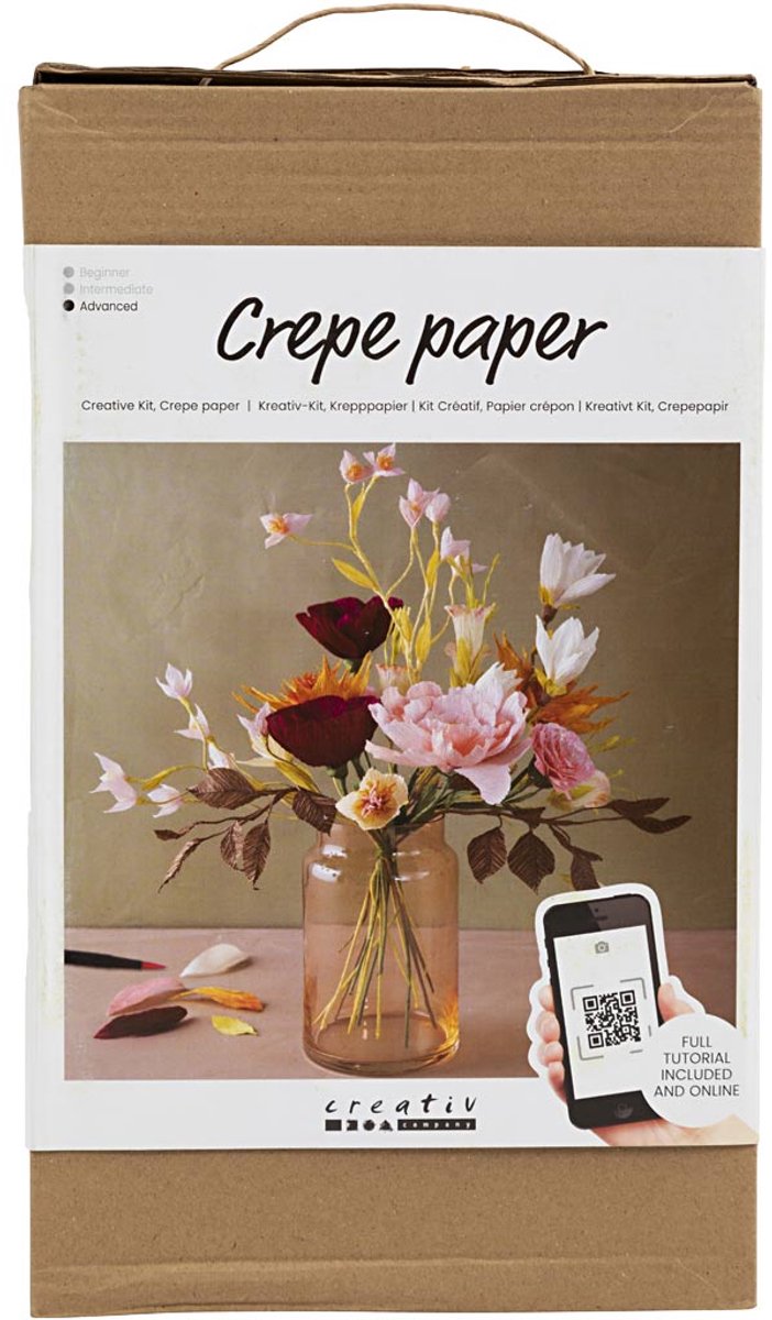 Load image into Gallery viewer, Creativ company hobbyset crepepapier bloemen boeket
