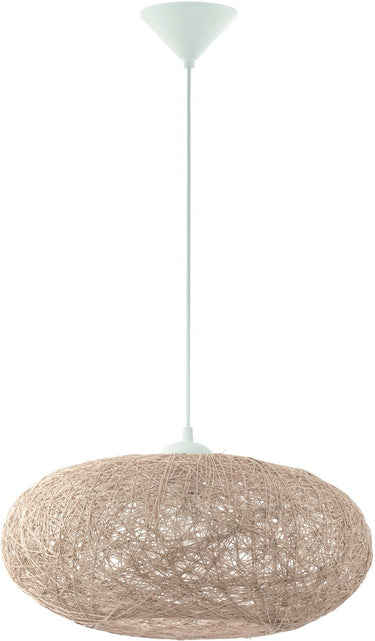 Eglo campilo hanglamp - e27 - 1 lichts - ø45 cm - wit, beige zandkleur
