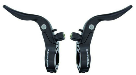 brake lever set V-brake 2-finger black 2-piece