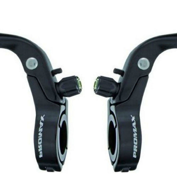 brake lever set V-brake 2-finger black 2-piece