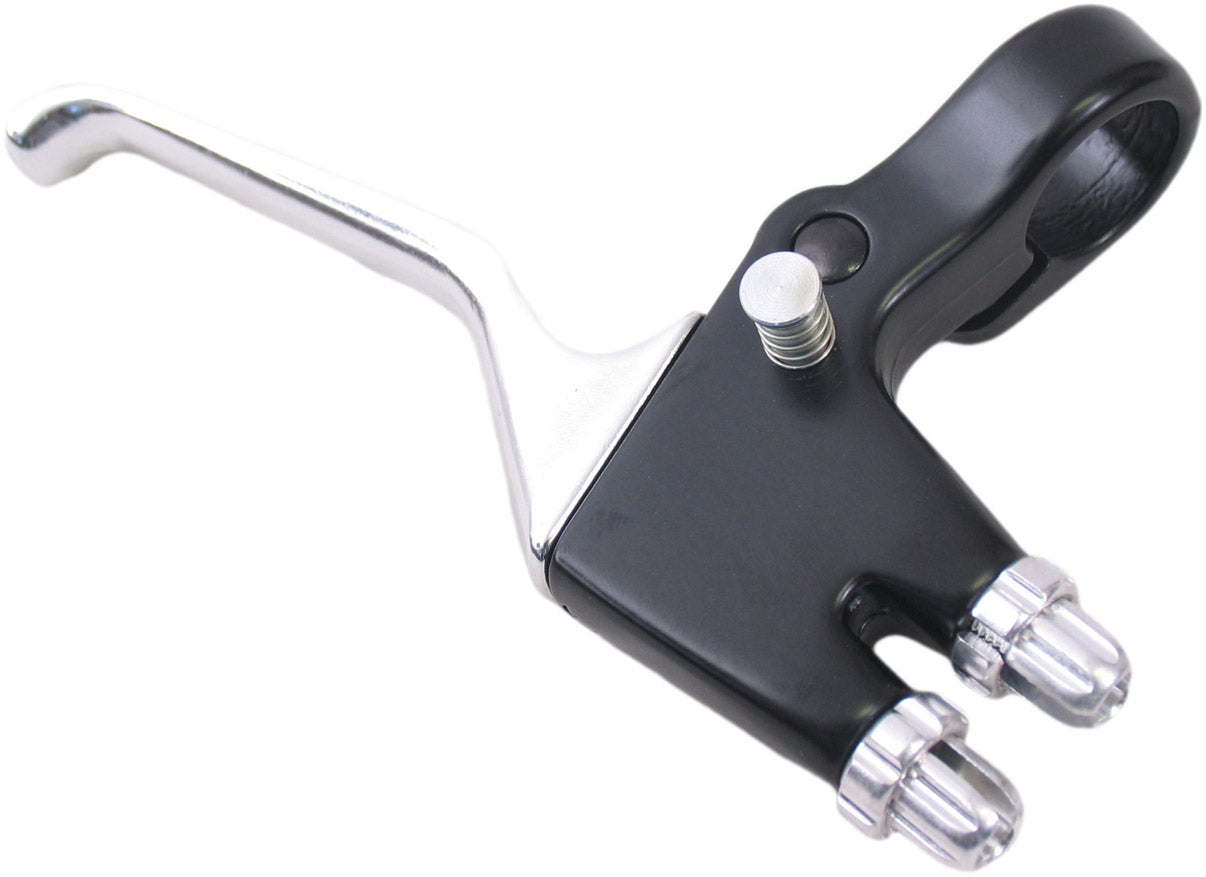 brake lever V-brake right 3-finger black/silver