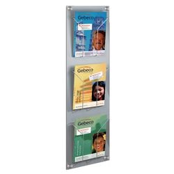 Muur brochure houder 3 shelves a4 6 6195