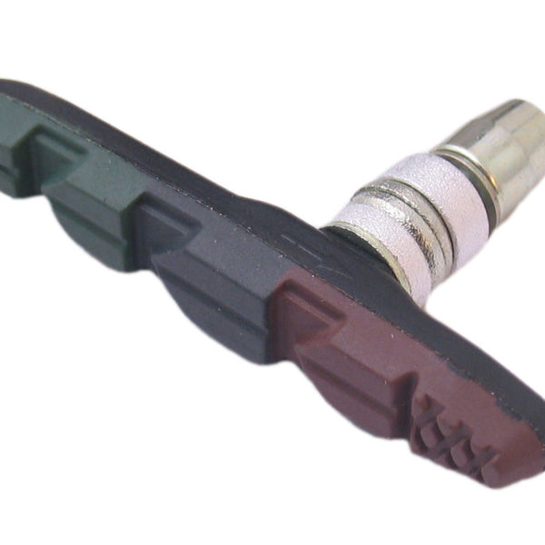 Remblokset V-brake met inbus 70mm Triple-Color (Bruin Zwart Groen)