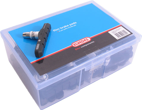 brake pads V-brake 72 x 13 mm black 25 pieces