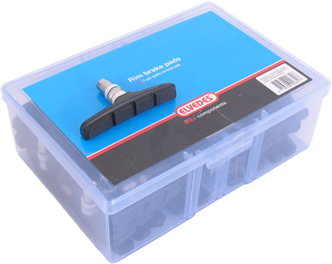 brake pads V-brake 72 x 15 mm black 50 pieces