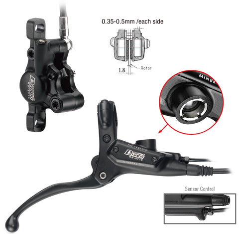 Tektro HD-E715 hydraulic disc brake rh 1800mm black