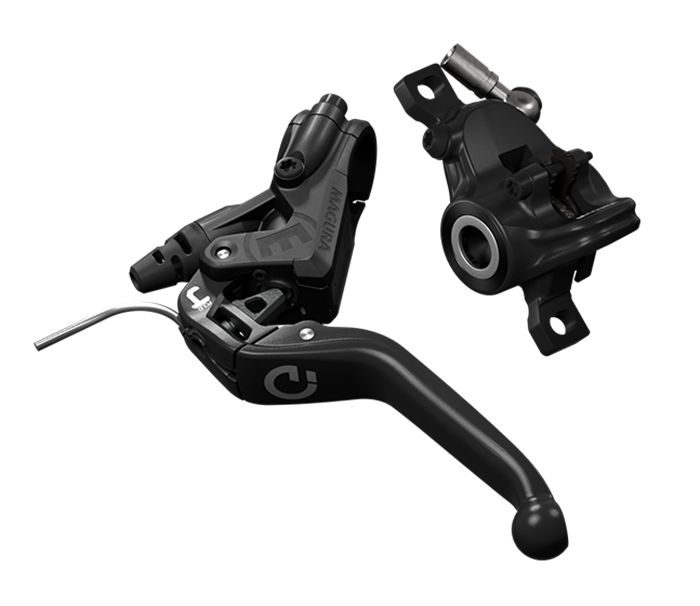 Load image into Gallery viewer, Schijfremset Magura MT4N met 800 mm leiding
