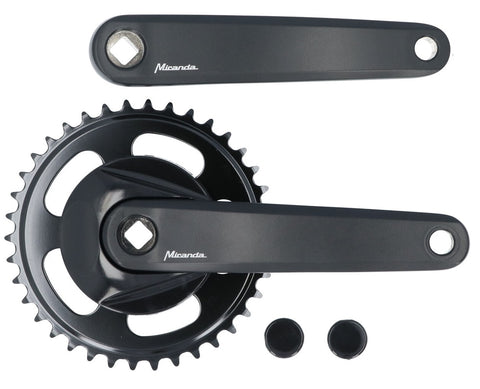 Crankset Miranda Delta 38T with disc 9.5cm - black