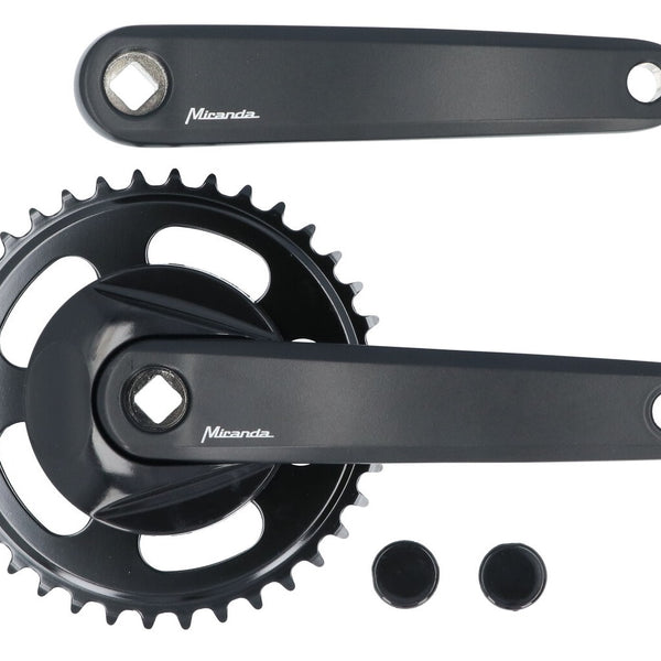 Crankset Miranda Delta 38T with disc 9.5cm - black