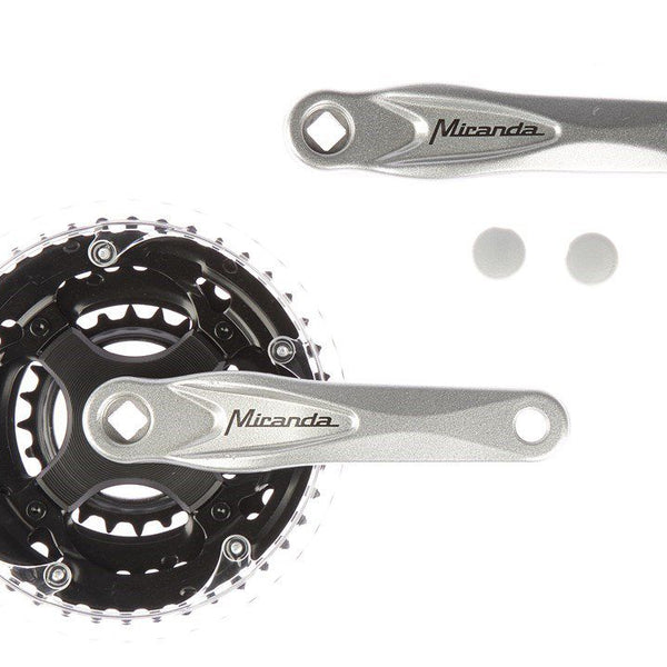 Miranda crankset alu silver 24/34/42t -5mm deepened 573145