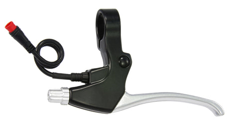 Brake lever set Saccon LEBK74A5P0S E-bike with brake interrupter - black/silver