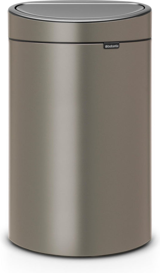 Brabantia touch bin prullenbak - 40 liter - platinum