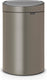 Brabantia touch bin prullenbak - 40 liter - platinum