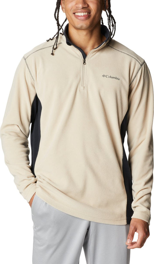 Columbia klamath range™ ii half zip fleecetrui - outdoortrui - fleece trui - heren - maat s - bruin
