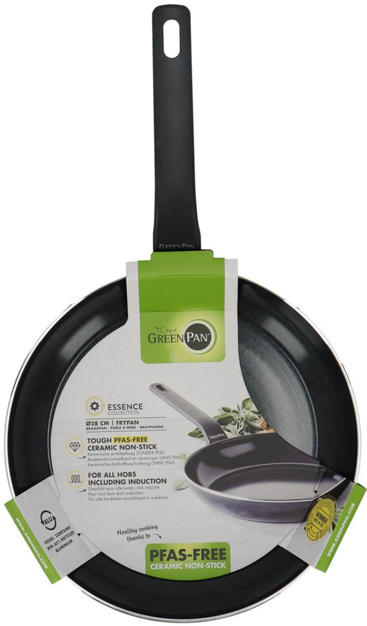 Greenpan essence koekenpan met keramische antikleeflaag - pfas vrij - ø 28cm