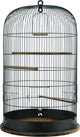 Zolux vogelkooi retro marthe - industriële traliekooi met zitstokken - 48x48x74 cm