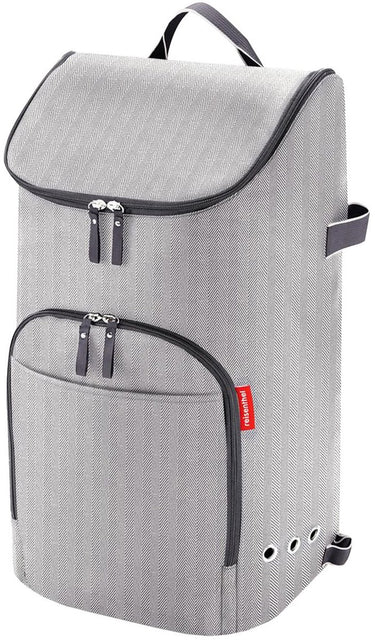 Reisenthel citycruiser bag tas voor boodschappentrolley - 45l - herringbone grey lichtgrijs