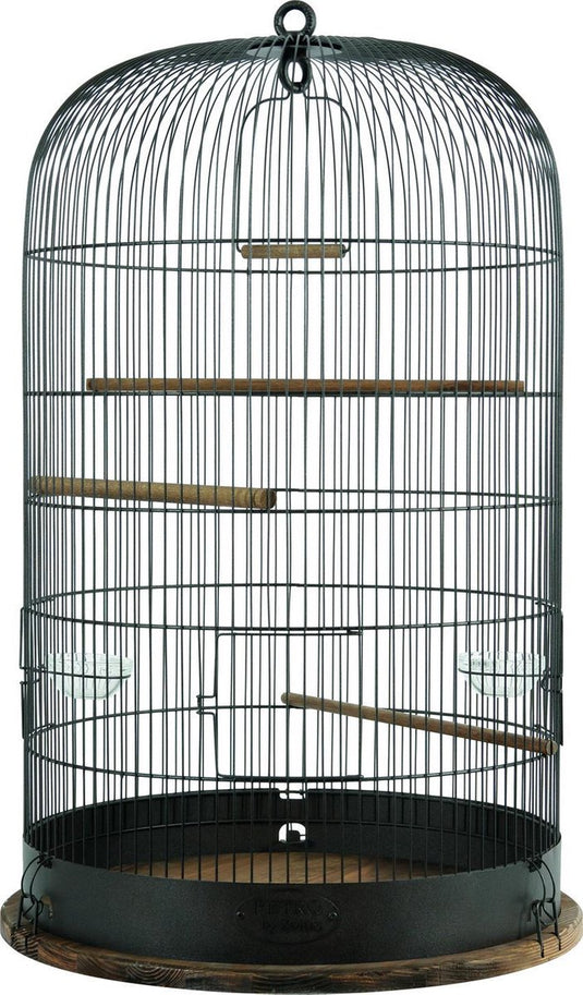 Zolux vogelkooi retro marthe - industriële traliekooi met zitstokken - 48x48x74 cm
