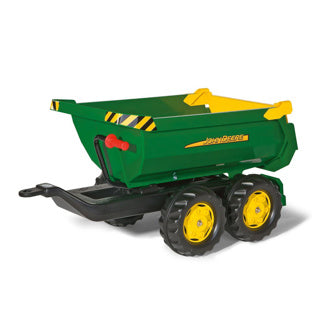 Load image into Gallery viewer, Rolly toys 122165 rollyhalfpipe trailer john deere
