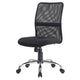Bureaustoel ness viking zwart chroom, mesh