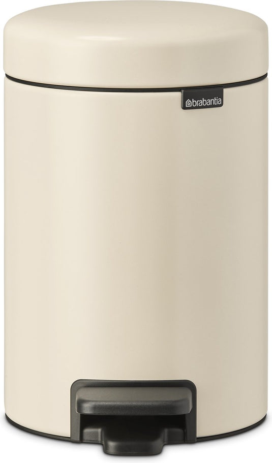 Brabantia newicon prullenbak - 3 liter - badkamer - soft beige