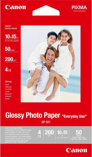 Canon gp-501 10x15cm 50 vel glans pak fotopapier