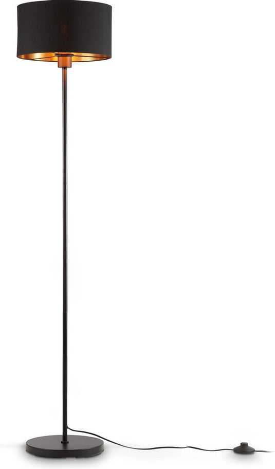 B.k.licht - vloerlamp - woonkamerlamp - industriële staande lamp - staanlamp - met e27 fitting - h: 141.5cm